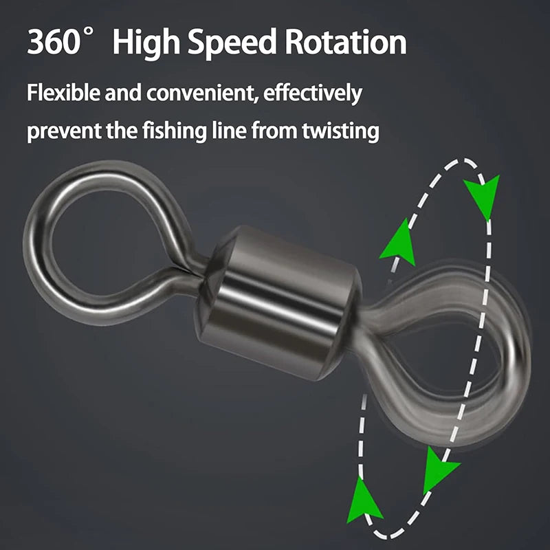 Émerillon pivotant acier inoxydable