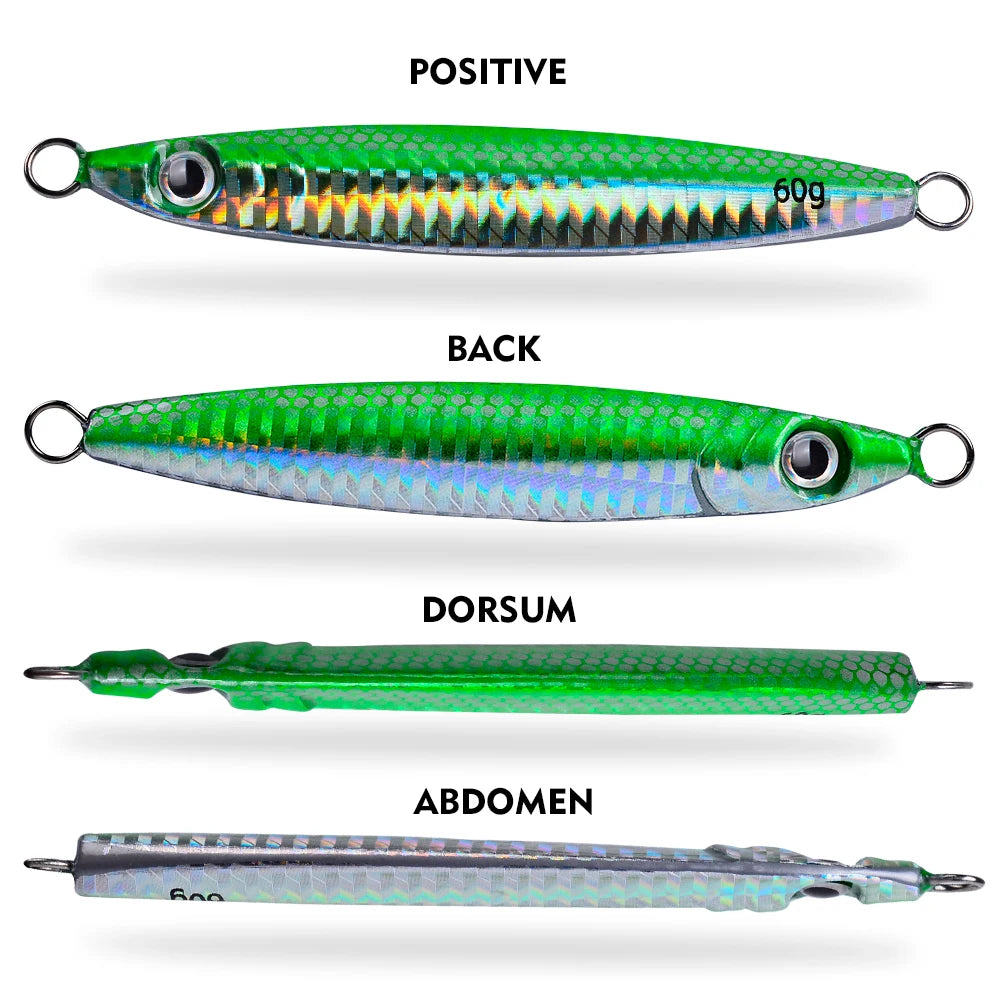 Leurre métallique pour jig en mer