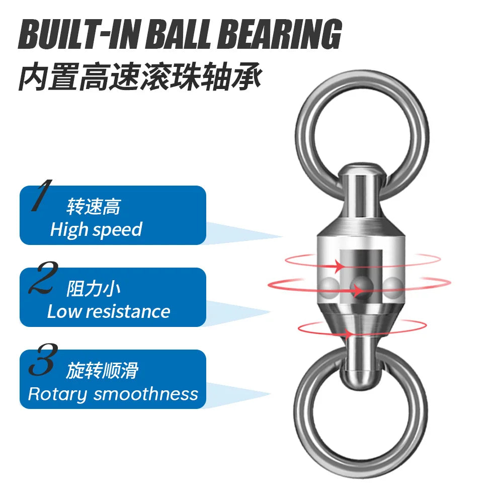 Émerillon pivotant acier inoxydable