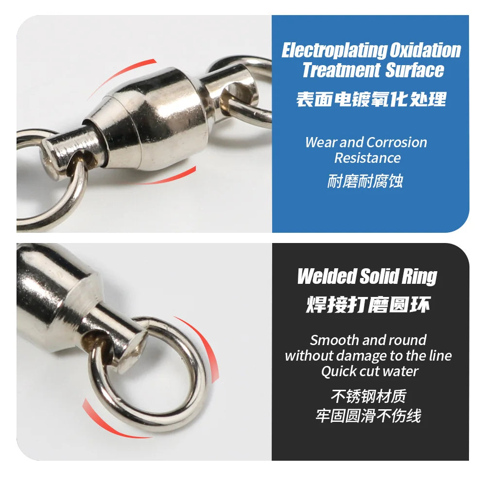 Émerillon pivotant acier inoxydable