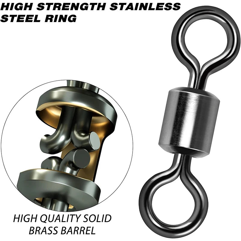 Émerillon pivotant acier inoxydable